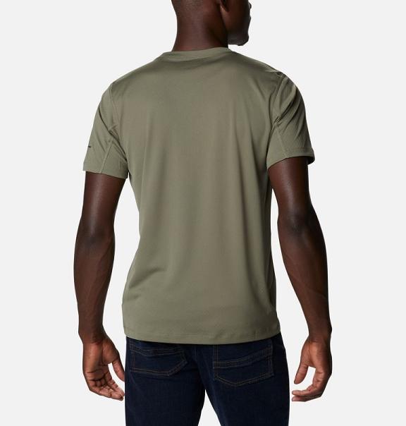 Columbia Zero Rules T-Shirt Green For Men's NZ39250 New Zealand